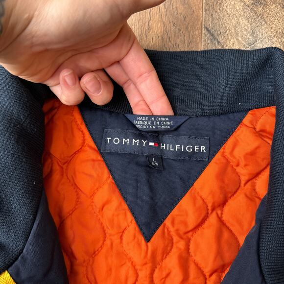 Vintage Tommy Hilfiger Jacket Men's Large Blue Waterproof Expedition Hiking 5303 - Picture 7 of 16